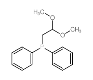 (2,2-二甲氧基乙基)二苯基膦 结构式