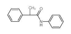 Benzeneacetamide, a-methyl-N-phenyl- 结构式