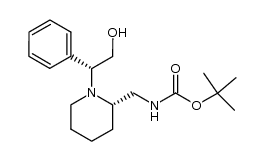 Carbamic acid, N-[[(2S)-1-[(1R)-2-hydroxy-1-phenylethyl]-2-piperidinyl]methyl]-, 1,1-dimethylethyl ester 结构式