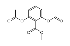 2,6-二乙酰氧基苯甲酸甲酯 结构式