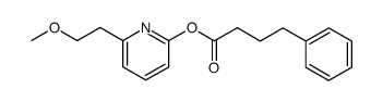 Benzenebutanoic acid, 6-(2-methoxyethyl)-2-pyridinyl ester 结构式