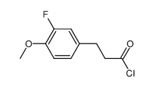 3-(3-氟-4-甲氧苯基)-1-丙酰氯 结构式