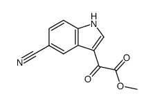 5-氰基-α-氧代-1H-吲哚-3-乙酸甲酯 结构式