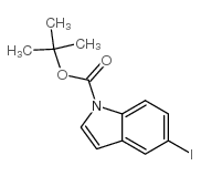 1-BOC-5-碘吲哚 结构式