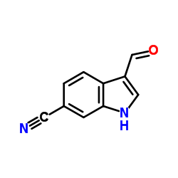 6-氰基吲哚-3-甲醛 结构式