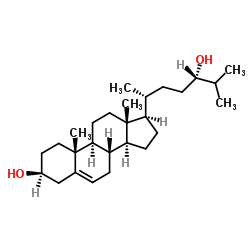 (3β,24S)-胆甾-5-烯-3,24-二醇 结构式