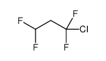 1-氯-1,1,3,3-四氟丙烷 结构式
