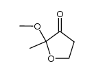 二氢-2-甲氧基-2-甲基-3(2H)-呋喃酮 结构式