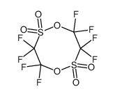 1,5,2,6-二氧杂二硫杂环辛烷，3,3,4,4,7,7,8,8-八氟-，2,2,6,6-四氧化物 结构式