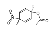 顺-1,4-二甲基-4-硝基-2,5-环己二烯-1-醇乙酸酯 结构式