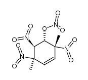 3-Cyclohexen-1-ol, 2,5-dimethyl-2,5,6-trinitro-, nitrate (ester), (1α,2α,5α,6β)- (9CI) 结构式