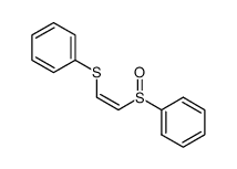 Benzene, [[(1Z)-2-(phenylsulfinyl)ethenyl]thio]- 结构式