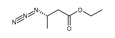 Butanoic acid, 3-azido-, ethyl ester, (3S)- 结构式