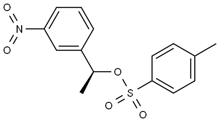 (αS)-α-甲基-3-硝基苯甲醇-1-(4-甲基苯磺酸酯) 结构式