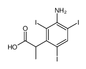 2-(3-氨基-2,4,6-三碘苯基)丙酸 结构式