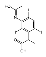 2-(3-乙酰氨基-2,4,6-三碘苯基)丙酸 结构式