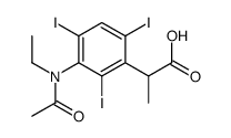 2-[3-(N-乙基乙酰氨基)-2,4,6-三碘苯基]丙酸 结构式