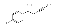α-(3-溴-2-丙炔-1-基)-4-氟苯甲醇 结构式