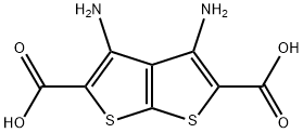 3,4-二氨基噻吩并[2,3-b]噻吩-2,5-二羧酸 结构式