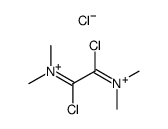 Methanaminium, N,N'-(1,2-dichloro-1,2-ethanediylidene)bis[N-methyl-, chloride (1:2) 结构式