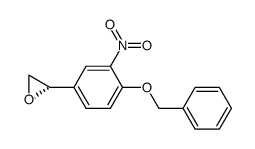 (2S)-2-[3-硝基-4-(苄氧基)苯基]环氧乙烷 结构式