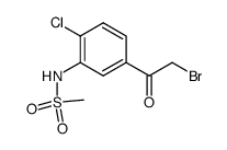 N-[5-(2-溴乙酰基)-2-氯苯基]甲磺酰胺 结构式