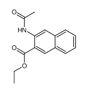3-乙酰氨基-2-萘甲酸乙酯 结构式