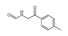 N-[2-(4-甲基苯基)-2-氧代乙基]甲酰胺 结构式