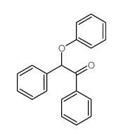 2-苯氧基-1,2-二苯基乙酮 结构式
