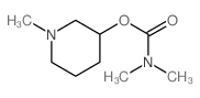 (1-methyl-3-piperidyl) N,N-dimethylcarbamate 结构式