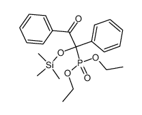 Phosphonic acid, [2-oxo-1,2-diphenyl-1-[(trimethylsilyl)oxy]ethyl]-, diethyl ester (9CI) 结构式