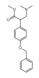 Benzeneacetic acid, α-[(dimethylamino)methyl]-4-(phenylmethoxy)-, methyl ester 结构式