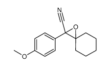 2-(4-甲氧基苯基)-1-氧杂螺[2.5]辛烷-2-甲腈 结构式