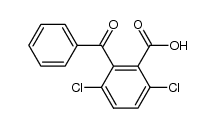 2-苯甲酰基-3,6-二氯苯甲酸 结构式