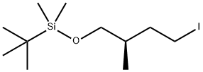 Silane, (1,1-dimethylethyl)[(2R)-4-iodo-2-methylbutoxy]dimethyl- 结构式