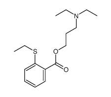 3-(Diethylamino)propyl=o-(ethylthio)benzoate 结构式
