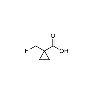 1-(氟甲基)环丙烷-1-甲酸 结构式