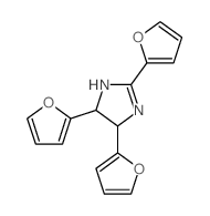 2,4,5-tris(2-furyl)-4,5-dihydro-1H-imidazole 结构式