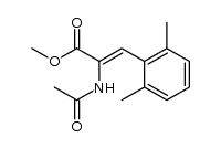 2-Propenoic acid, 2-(acetylamino)-3-(2,6-dimethylphenyl)-, methyl ester, (2Z)- 结构式
