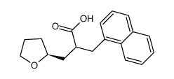 2-Furanpropanoic acid, tetrahydro-α-(1-naphthalenylmethyl)-, (2S)- 结构式
