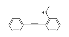 N-Methyl-2-(phenylethynyl)aniline 结构式