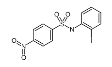 N-(2-碘苯基)-N-甲基-4-硝基苯磺酰胺 结构式