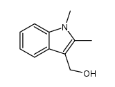 1,2-二甲基-1H-吲哚-3-甲醇 结构式