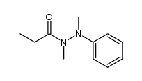 Propanoic acid, 1,2-dimethyl-2-phenylhydrazide 结构式