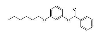 3-己氧基苯基苯甲酸酯 结构式