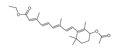 Retinoic acid, 4-(acetyloxy)-, ethyl ester, (±)- (9CI) 结构式
