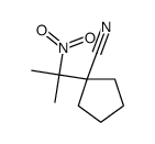 1-(1-甲基-1-硝基乙基)环戊烷-1-甲腈 结构式