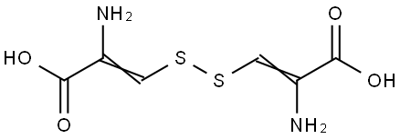 3,3'-二硫代双(2-氨基)丙烯酸 结构式