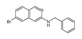 6-溴-N-(苯甲基)-3-异喹啉胺 结构式