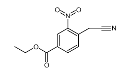 4-Cyanomethyl-3-nitro-benzoic acid ethyl ester 结构式